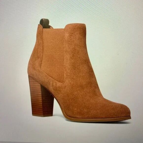 Michael Michael Kors Lottie Suede Booties 11M New Brown - Picture 1 of 7